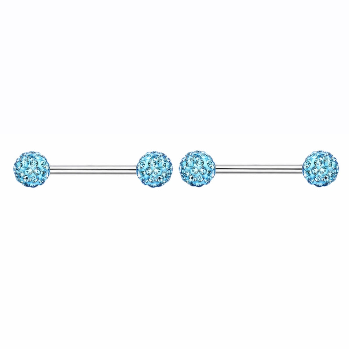 Nipple Piercing Barbell Cristales Celestes NP-AC-0002-01