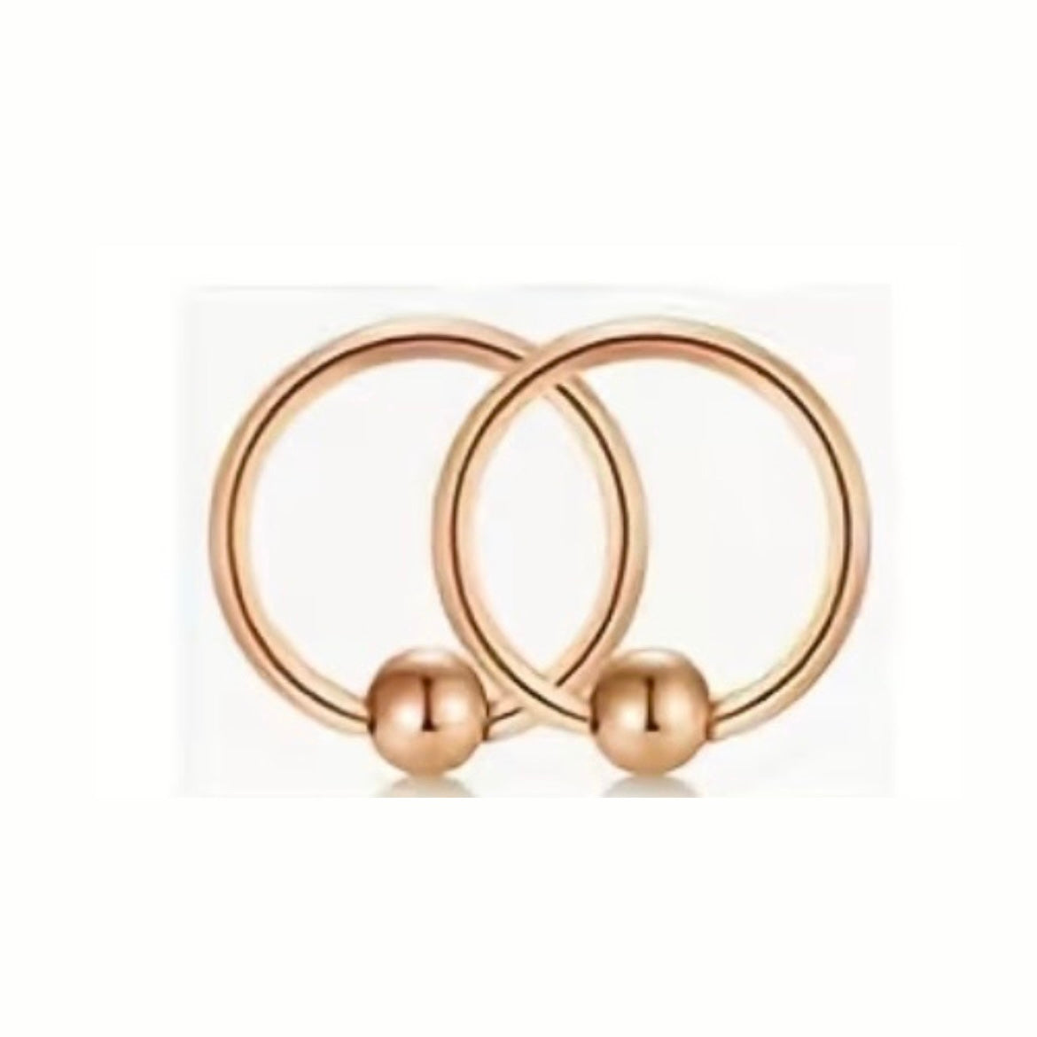 Nipple Piercing Aro Captive Ring Oro Rosa